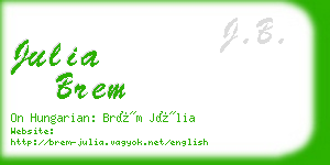 julia brem business card